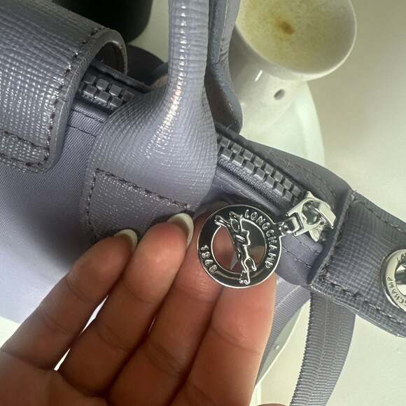 Longchamp Le Pliage Neo XS Top Handle Crossbody Bag in Purple - Picture 6 of 7